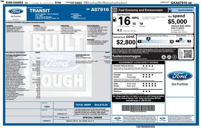 2016 Ford Transit Wagon XLT