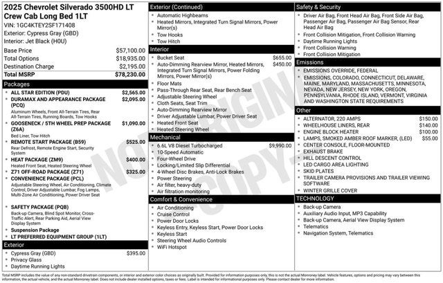 2025 Chevrolet Silverado 3500HD LT