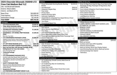 2025 Chevrolet Silverado 3500HD LTZ