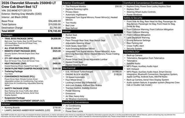 2026 Chevrolet Silverado 2500HD LT