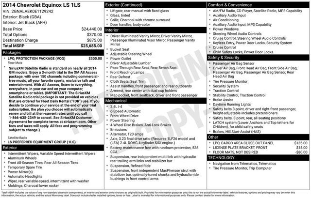 2014 Chevrolet Equinox LS