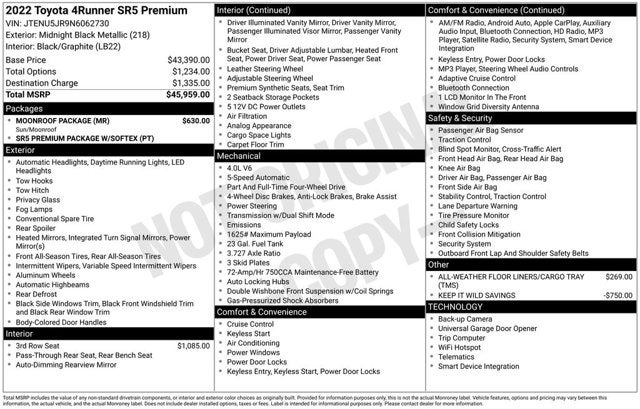 2022 Toyota 4Runner SR5 Premium