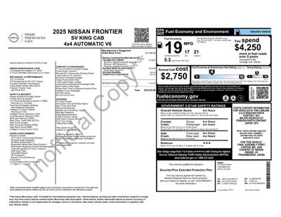 2025 Nissan Frontier SV