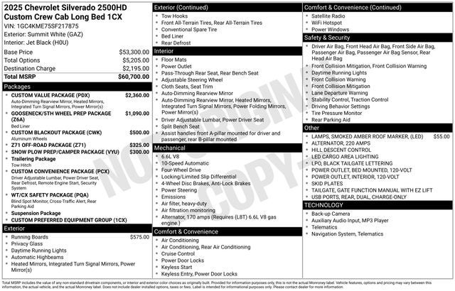 2025 Chevrolet Silverado 2500HD Custom