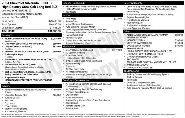 2024 Chevrolet Silverado 3500HD High Country