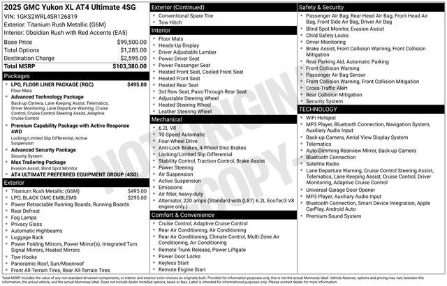 2025 GMC Yukon XL AT4 Ultimate