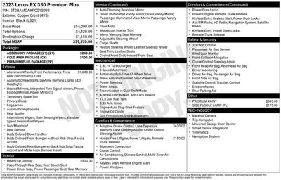 2023 Lexus RX 350 Premium Plus