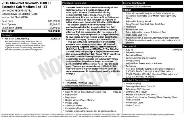 2015 Chevrolet Silverado 1500 LT