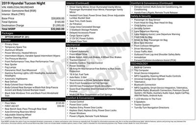 2019 Hyundai Tucson Night