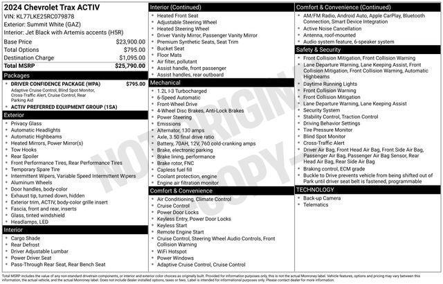 2024 Chevrolet Trax ACTIV