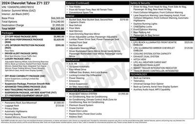 2024 Chevrolet Tahoe Z71