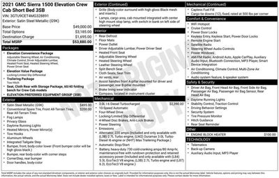 2021 GMC Sierra 1500 Elevation