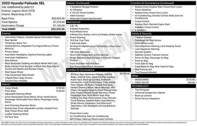 2020 Hyundai Palisade SEL