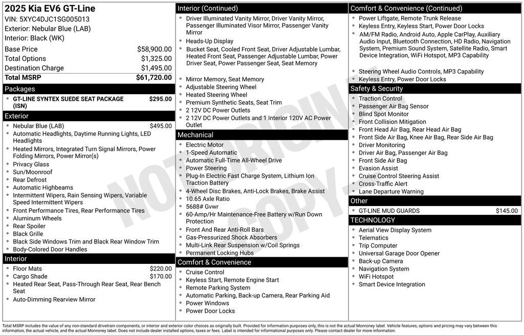 2025 Kia EV6 GT-Line