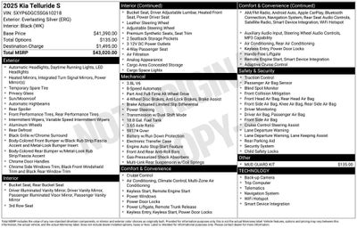 2025 Kia Telluride S