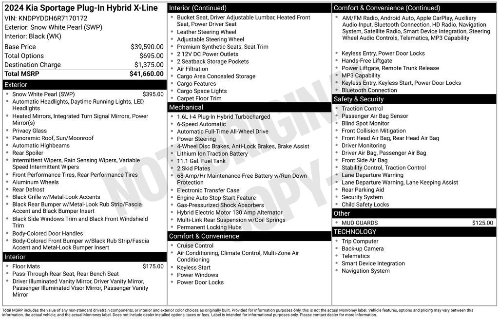 2024 Kia Sportage Plug-In Hybrid X-Line