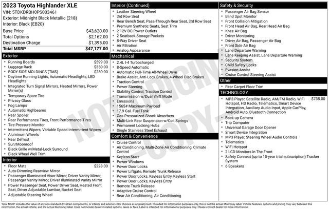 2023 Toyota Highlander XLE