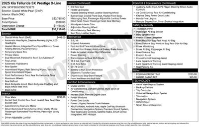 2025 Kia Telluride SX-Prestige X-Line