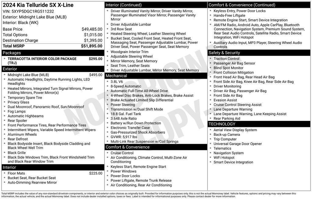 2024 Kia Telluride SX X-Line - Photo 29