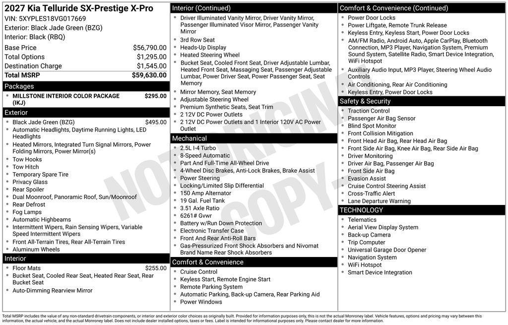 2027 Kia Telluride X-Pro SX-Prestige XPRO