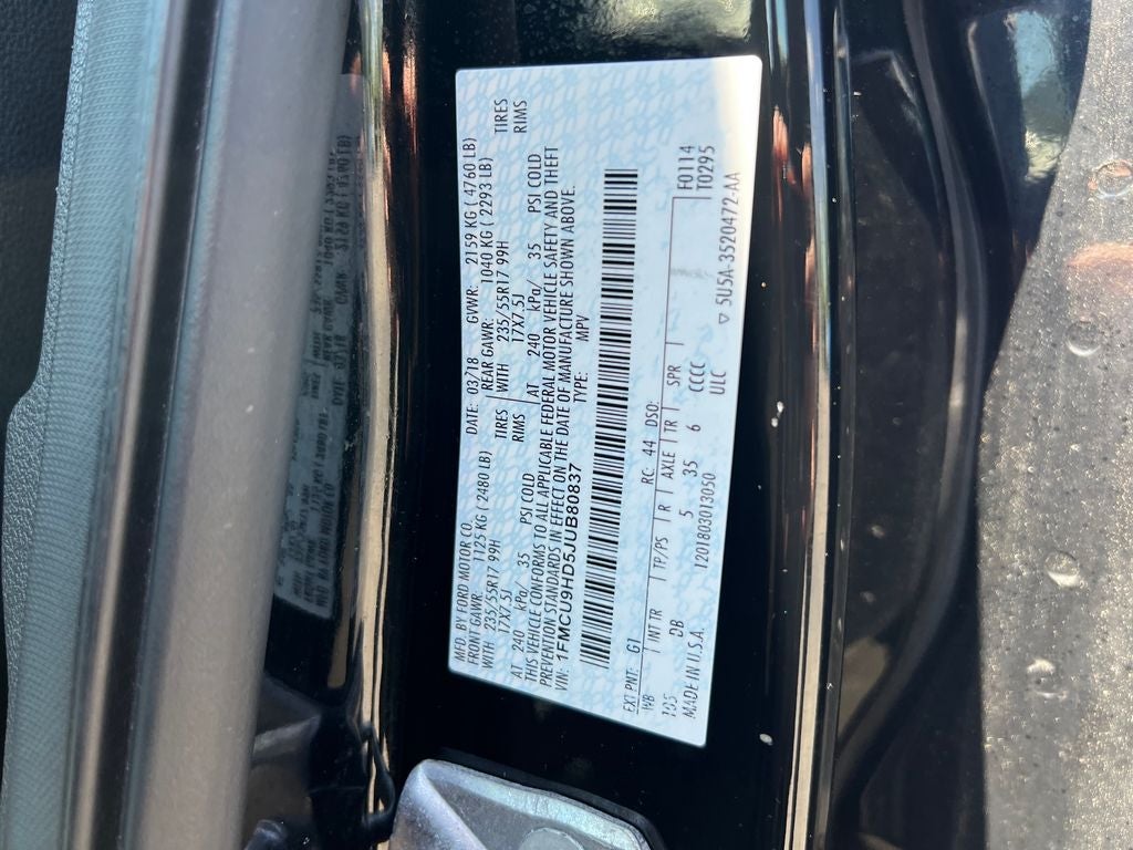 2018 Ford Escape SEL