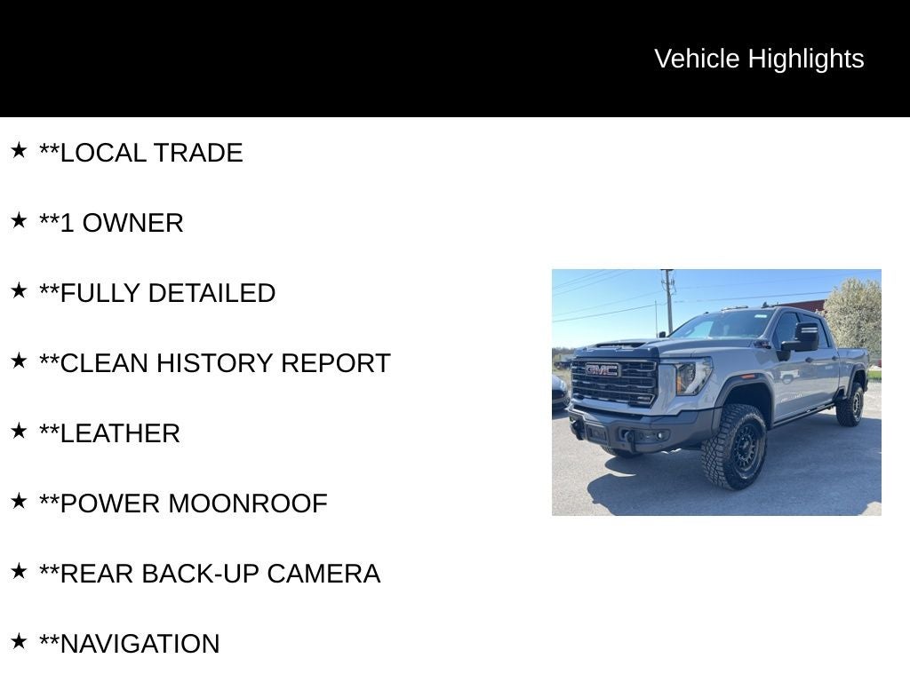 2024 GMC Sierra 2500HD AT4X