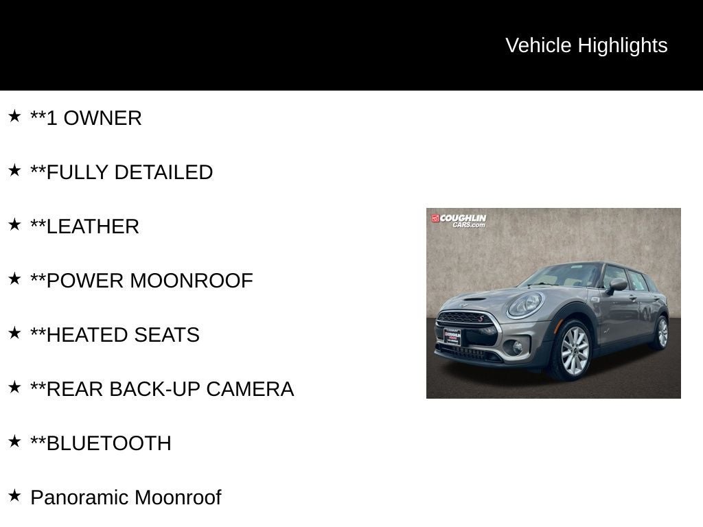 2018 MINI Cooper S Clubman