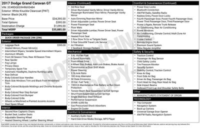 2017 Dodge Grand Caravan GT