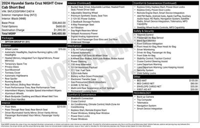 2024 Hyundai Santa Cruz NIGHT