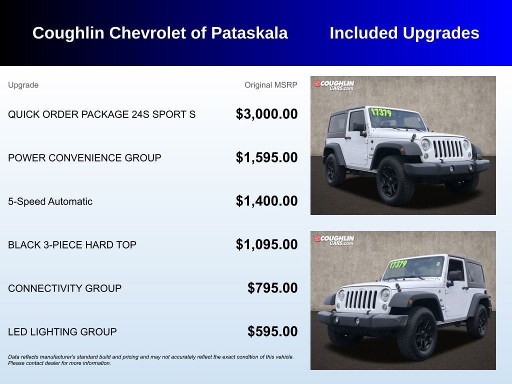 2018 Jeep Wrangler JK Sport S