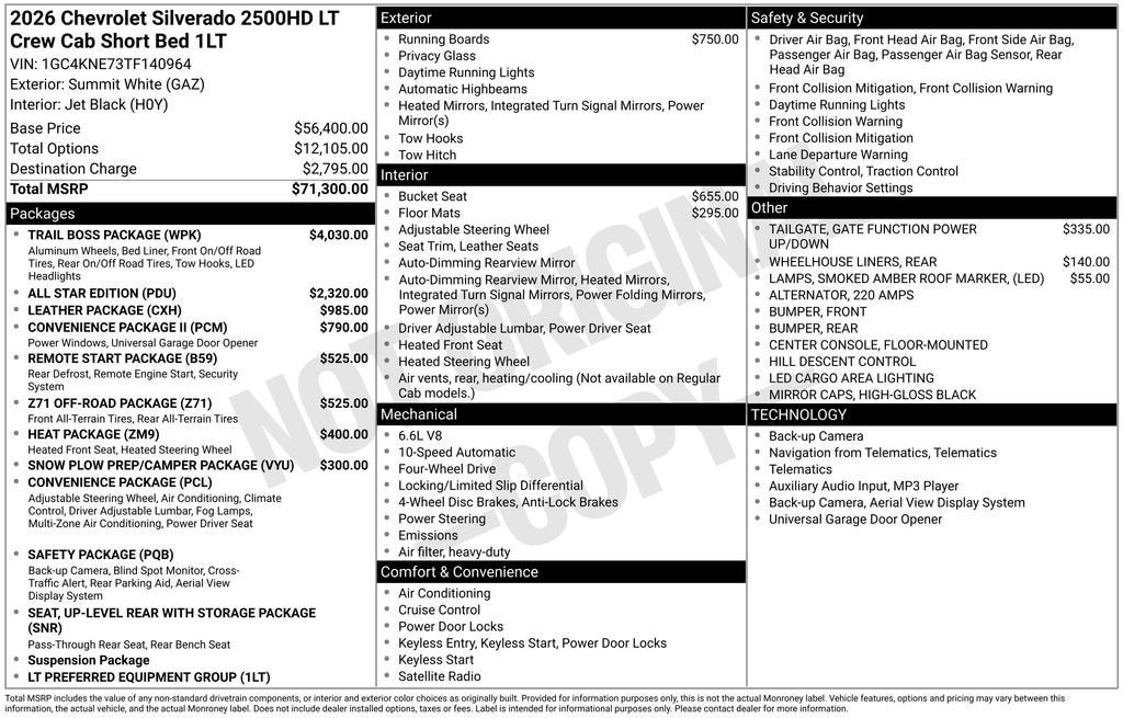 2026 Chevrolet Silverado 2500 HD LT