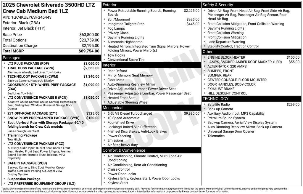 2025 Chevrolet Silverado 3500 HD LTZ
