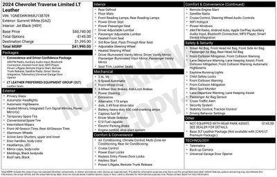 2024 Chevrolet Traverse Limited LT Leather