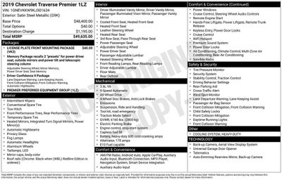 2019 Chevrolet Traverse Premier