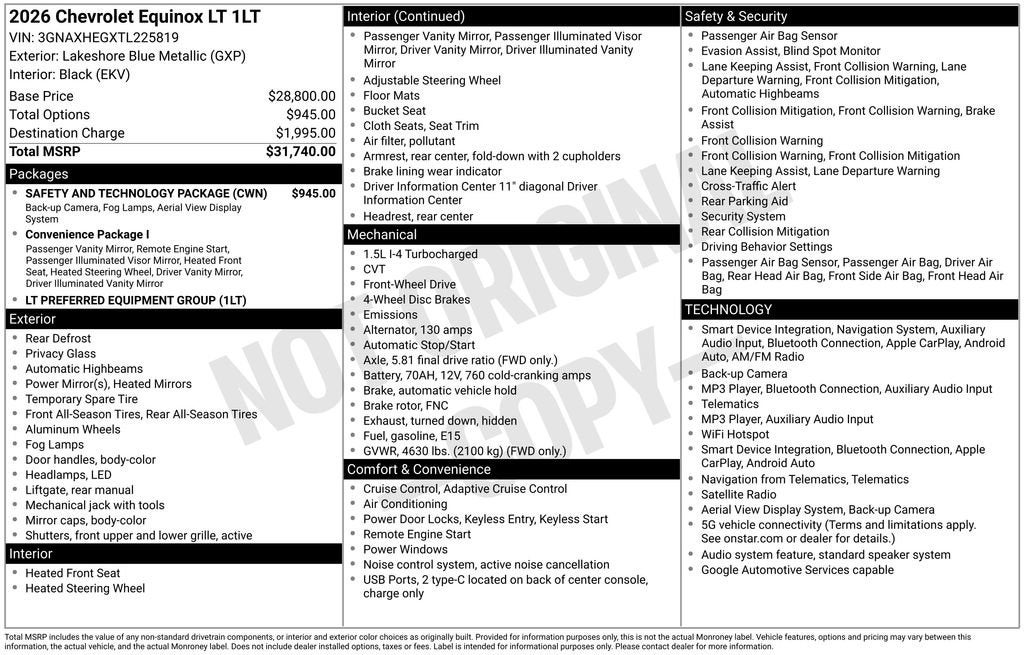 2026 Chevrolet Equinox LT