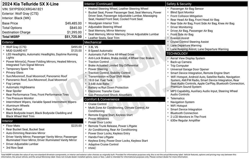 2024 Kia Telluride SX X-Line