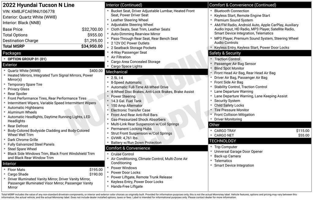 2022 Hyundai Tucson N Line