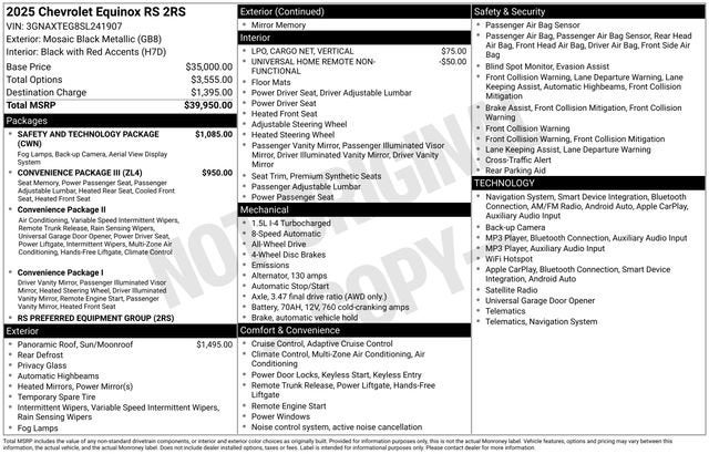2025 Chevrolet Equinox RS