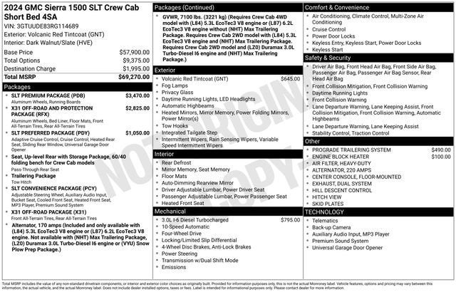 2024 GMC Sierra 1500 SLT