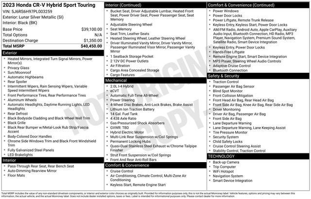 2023 Honda CR-V Hybrid Sport Touring