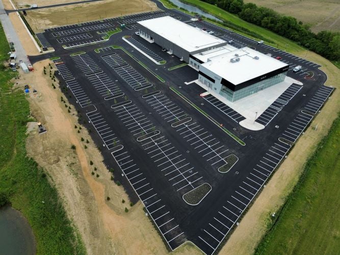 Aerial shot of new Coughlin Kia of Dublin